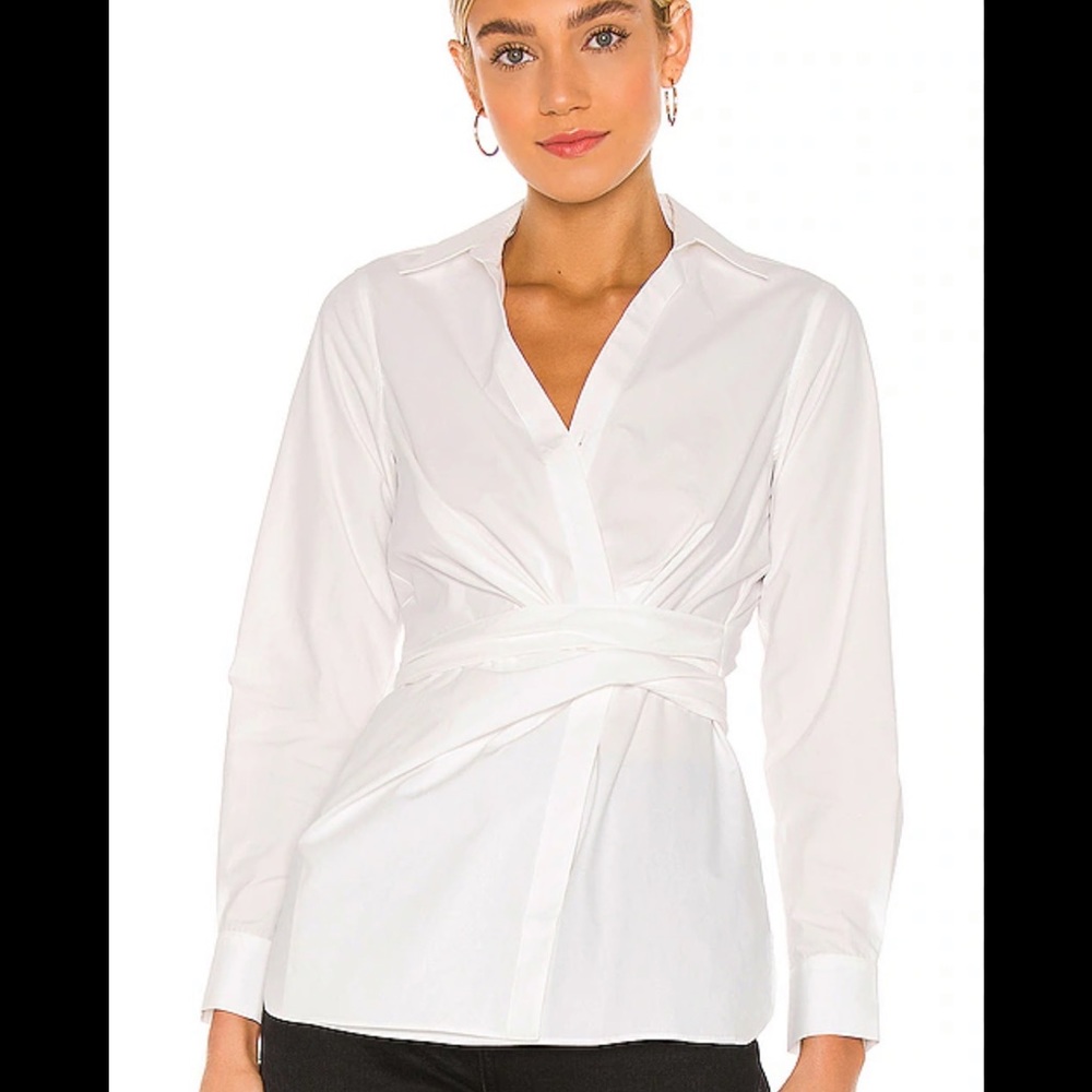 NWT ALLSAINTS Alicia Wrap Shirt